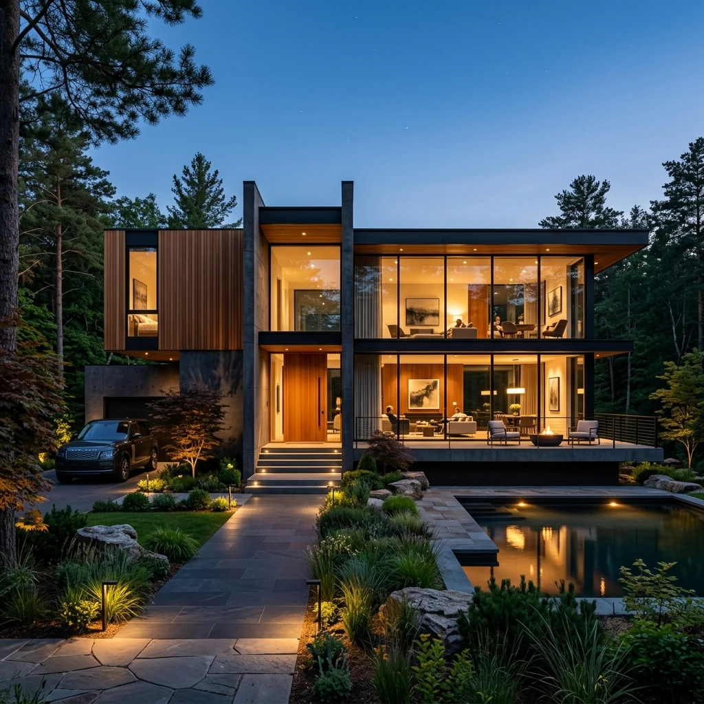 Urban luxury architectural home